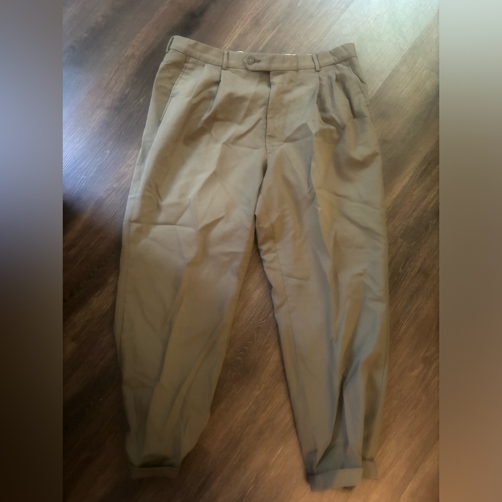 Oscar de la Renta Brown Dress Pants